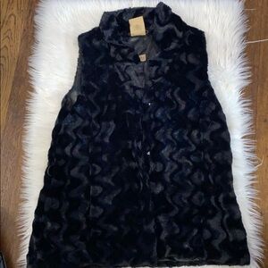 Faux fur vest